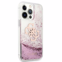 Guess GUHCP13XLG4GPI iPhone 13 Pro Max 6.7" roosa/roosa kõvakott 4G Big Liquid Glitter