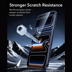 ESR UltraFit Armorite 2 karastatud klaasi komplekt mudelitele iPhone 18 Pro / 17 Pro, must