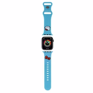 Hello Kitty silikoonist Kitty Head rihm Apple Watch 38/40/41mm - sinine