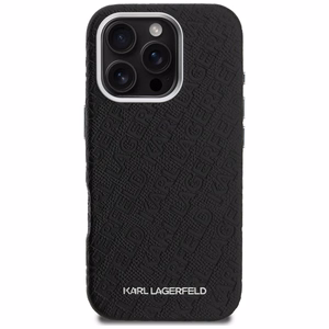 Karl Lagerfeld FW Stamped Karl MagSafe чехол iPhone 16 Pro - черный