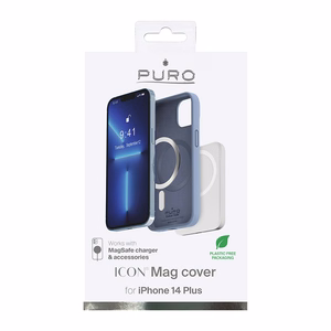 Puro ICON MAG ümbris seadmele iPhone 14 Plus, MagSafe'iga ühilduv, Sierra Blue värvitoonis