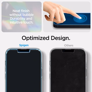 Spigen Crystal Case ja karastatud klaaskomplekt iPhone 14 Plus'ile - läbipaistev