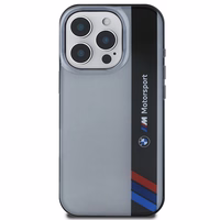 BMW Motosport IML Vertical Stripe iPhone 16 Pro Ümbris - hall