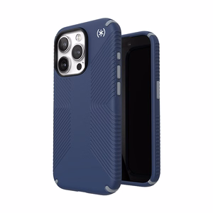 Speck Presidio2 Grip ümbris seadmele iPhone 15 Pro, Coastal Blue / Dust Grey värvitoonis