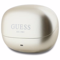 Guess Bluetooth kõrvaklapid GUTWST88MCTGD TWS + docking station gold/gold Capsule Printed Logo