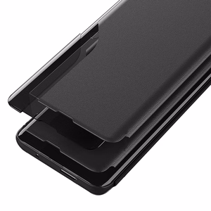 Eco Leather View Ümbris elegant ümbris with flap and stand jaoks iPhone 16e - must
