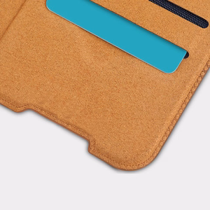 Чехол-книжка Nillkin Qin для Xiaomi Redmi Note 11T 5G / Note 11S 5G / Note 11 5G (China) / Poco M4 Pro 5G с защитой камеры коричневый
