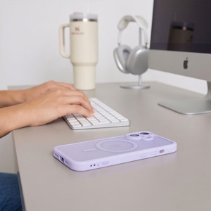 Tech-Protect MagPeak MagSafe CC  iPhone 17 ümbris, mattlilla