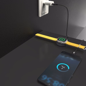 Dudao A12MaxC PD60W 2-in-1 Laadija jaoks Apple Watch / USB-C - must