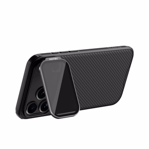 Nillkin CamShield Prop magnetümbris iPhone 17 Pro Max / iPhone 18 Pro Max telefonile, must, läbipaistva objektiivikattega versioon