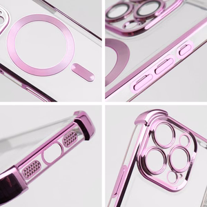 Ümbris jaoks iPhone 17 PRO MAX compatible with MagSafe Antishock Electro lilla