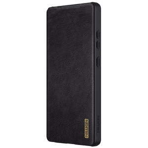 Nillkin Qin Pro Ümbris jaoks Samsung Galaxy S25 Ultra with Flip and Camera Cover - must