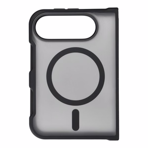 Must Forcell F-Protect 4sD-i Smoke Hybrid Premium ümbris iPhone Duo jaoks, ühildub MagSafe'iga