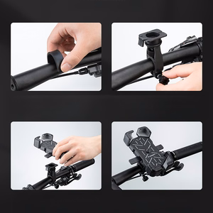 Wozinsky WUD-01B juhtraua telefonihoidja jalgrattale - must