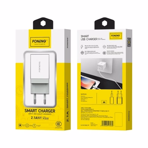 Laadija Foneng K210 2.1A USB-A valge