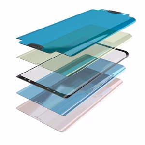 3D Edge Nano Flexi Glass Hybrid защитная плёнка с рамкой для Samsung Galaxy S21+ 5G (S21 Plus 5G) чёрный
