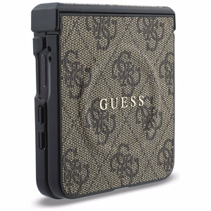 Pruun Guess 4G Classic MagSafe ümbris Samsung Galaxy Z Flip8 telefonile
