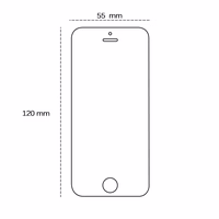 Karastatud klaas 2,5D jaoks iPhone 5 / 5S / 5C / SE