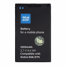 Aku jaoks Nokia E66 / E75 / C5-03 / 3120 Classic / 8800 Arte Saphire 1200 mAh Sinine Star Premium