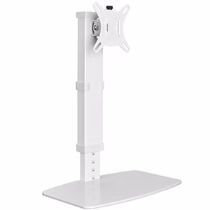 Single-Monitor 17"-32" Desk Alus, Valge