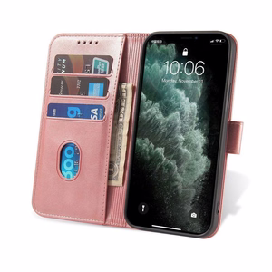 Magnet Case elegantne ümbris ümbris kate klapiga ja stendi funktsiooniga Poco M4 Pro 5G roosa
