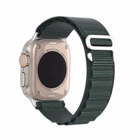 DUX DUCIS strap GS nylon jaoks Apple Watch 42 / 44 / 45 / 49 mm olive