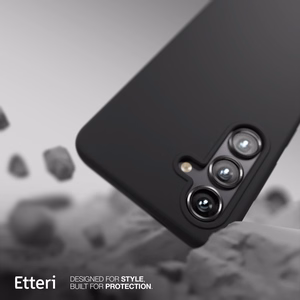 Силиконовый чехол Etteri Mag для Samsung Galaxy S25 Plus чёрный