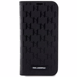 Karl Lagerfeld KLBKP14LSAKLHPK iPhone 14 Pro 6.1" bookcase must/must Saffiano Monogram