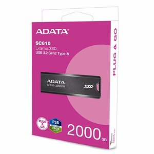 ADATA SC610 USB mälupulk 2 TB USB Type-A 3.2 Gen 2 (3.1 Gen 2) must