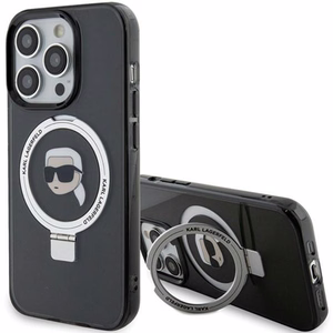 Karl Lagerfeld KLHMP15LHMRSKHK iPhone 15 Pro 6.1" must/must hardcase Ring Stand Karl Head MagSafe