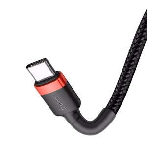 Baseus cable Cafule PD USB-C - USB-C 2,0 m punane-must 60W