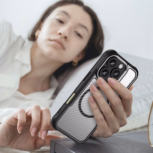 Силиконовый чехол Leading Series MagSafe для iPhone 16 Pro - чёрный