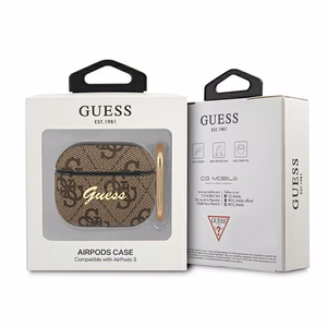 GUESS чехол для Apple AirPods 3 GUA34GSMP (4G Script Metal Collection) розовый