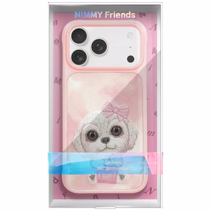 NIMMY ümbris BIG EYED PET 2.0 Dog jaoks IPHONE 17 Pro roosa