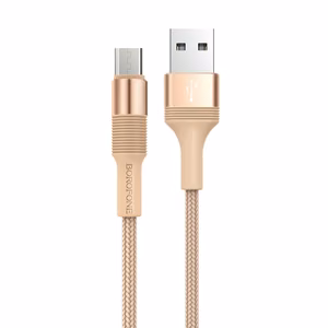 Borofone Kaabel BX21 Outstanding - USB to Micro USB - 2,4A 1 metre kuldne