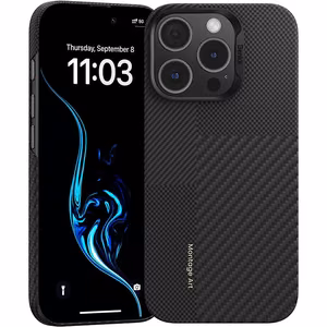 Benks Montage Magnetic Armor Air Kevlar Чехол PC Frame 600D+1500D (MB65) для Iphone 16 Pro чёрный
