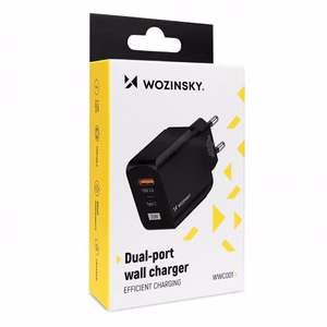 Laadija Wozinsky GaN must 20W (USB / USB-C)