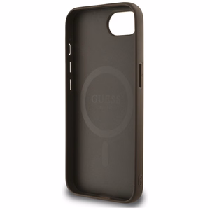 Guess 4G Flowers Print MagSafe ümbris jaoks iPhone 16e - brown