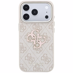Guess 4G & Big Resin Logo ümbris mudelile iPhone 17 Pro / 18 Pro – värv: roosa