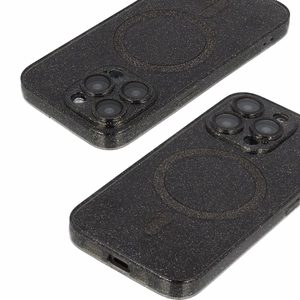 Glitter Magsafe Ümbris jaoks Iphone 12 must clear