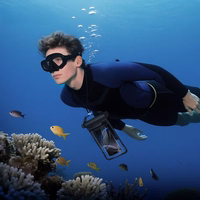 Waterproof Ümbris jaoks mobile phone Hoco BAG31 must