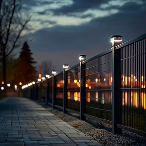 GreenBlue GB128 – 100×100 mm päikesetoitega LED-aiapostivalgusti hämarusanduriga