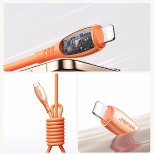 Joyroom S-A59 Vibrant Series 30W USB-C - Lightning kaabel 1.2m - oranž