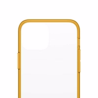 PanzerGlass ClearCase Antibacterial Military Grade Certified Ümbris jaoks iPhone 13 Mini - Läbipaistev Kollane
