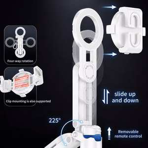 Blavec Selfie Stick Aluminium Coco PRO Mini P-01 Magsafe Auto pop quadripod + remote control + holder 0,48 metra (SSCPMP01-MQHW048) white