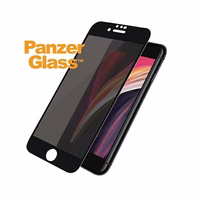 PanzerGlass E2E Super+ privaatsus karastatud klaas jaoks iPhone 6 / 6s / 7 / 8 / SE 2020 / SE 2022 - with must raamiga