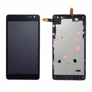 LCD ekraan Microsoft (Nokia) Lumia 535 puuteekraani ja raamiga must originaal 2C (kasutatud, klass B)