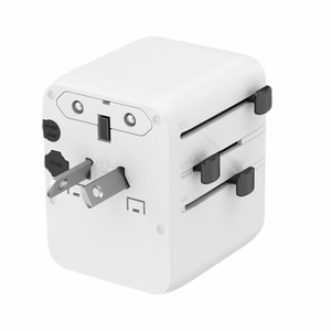 Gembird TPA-1A2C20-01-W universaalne reisiadapter, 20 W, valge