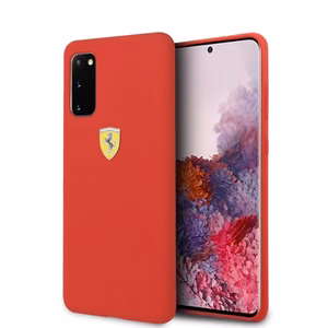 Ferrari silikoonist ümbris Samsung Galaxy S20 jaoks - punane