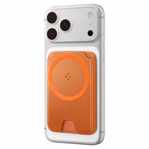 Spigen Valentinus MagFit+ MagSafe magnetiline telefoni kaarditasku – oranž
